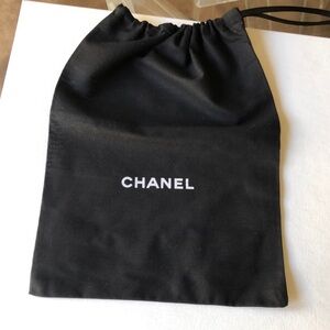 Chanel black dust bag 9 1/2 x 12”